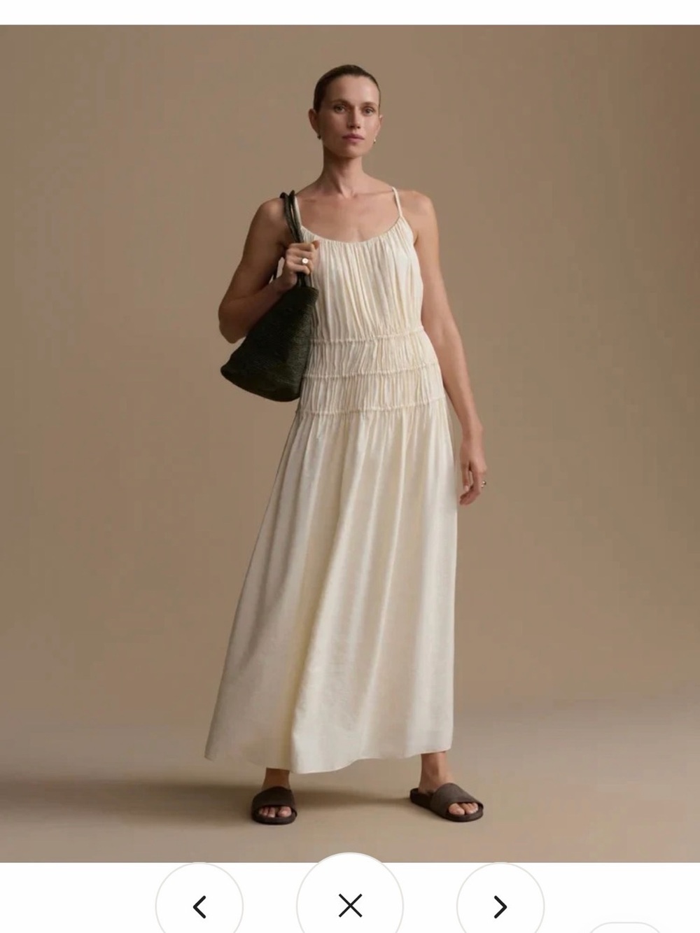 Jenni Kayne Wynn Dress XS $495 Cream